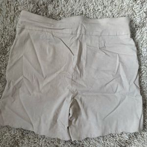 Beige dress shorts